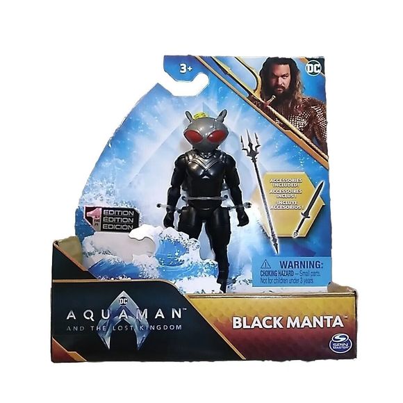 2023 Spin Master Steel Suit Aquaman and Black Manta 4” Fig - The Lost Kingdom - Picture 3 of 16
